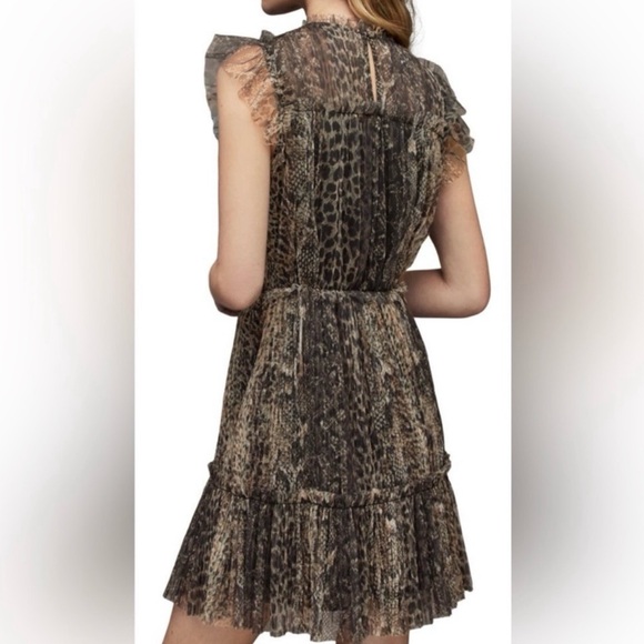 All Saints Animal Print Mini Dress - Picture 3 of 4